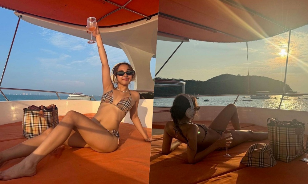 "มิลลิ"กับบิกีนีตัวจิ๋ว! โพสต์รูปนอนอาบแดด พร้อมข้อความ "Rise and Shine" 