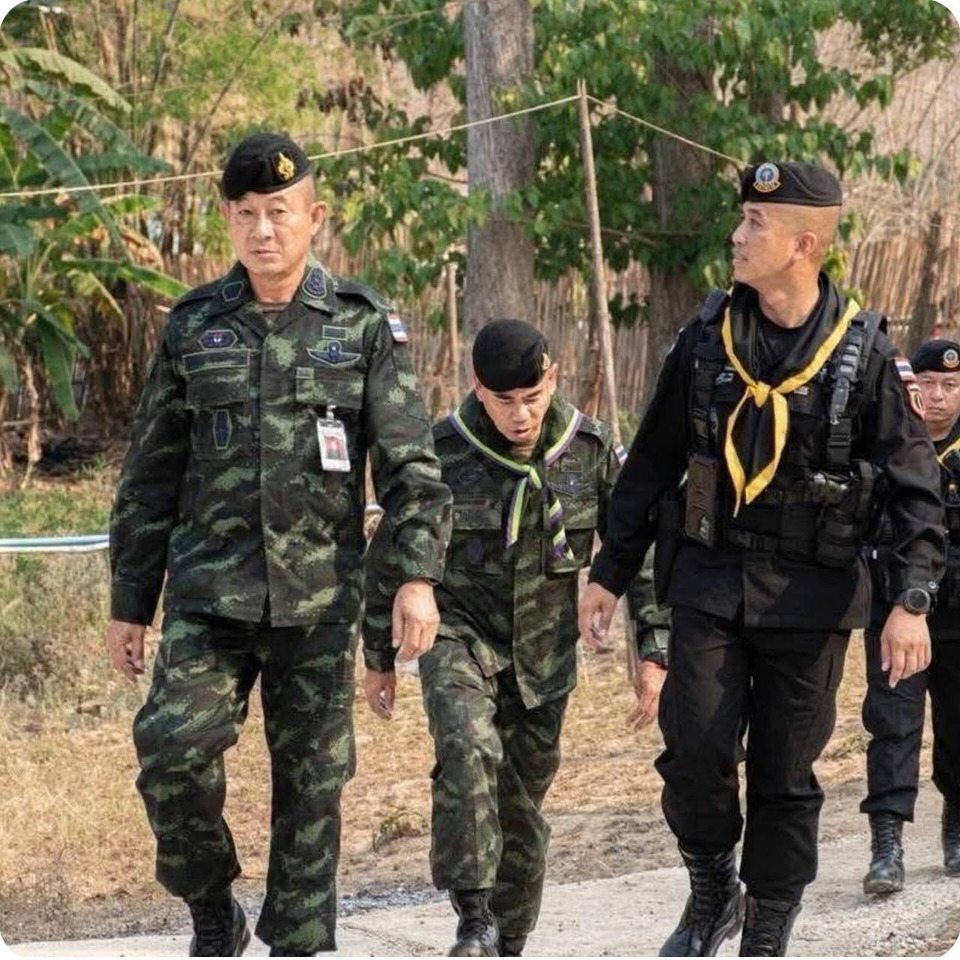 ผบ.กกล.นเรศวร ลงชายแดนตากเข้มสงกรานต์! สั่งคุมเข้มปราบผิดกฎหมาย-ดูแลประชาชน