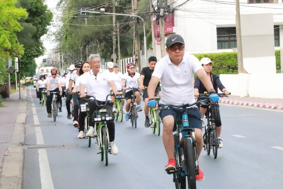 "เขตดอนเมือง" จัดกิจกรรม “ปั่นไปปลูก” ปั่นจักรยานสร้างสุขภาพ พร้อมปลูกต้นไม้เพิ่มพื้นที่สีเขียว 