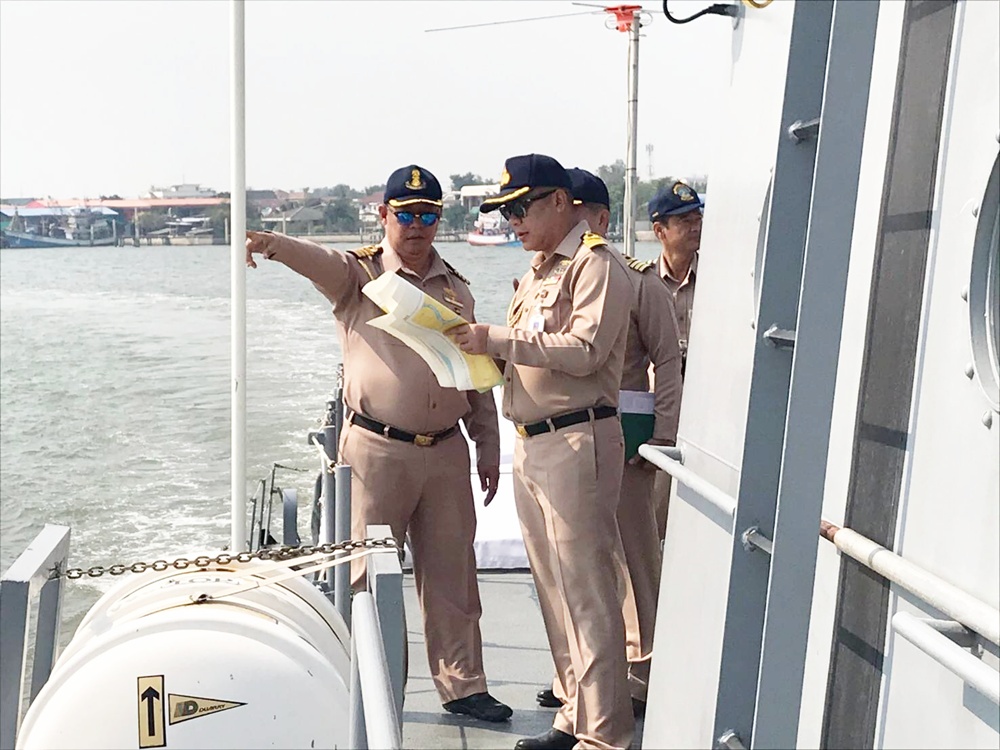 ทัพเรือภาคที่ 1 สำรวจพื้นที่จัดงานวันสถาปนาไทยอาสาป้องกันชาติ