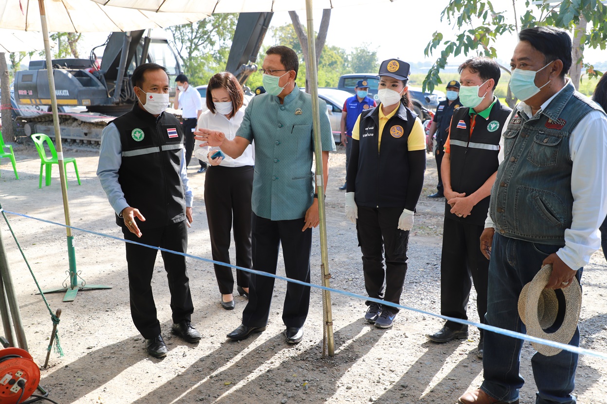 พ่อเมืองอยุธยาปูพรมตรวจค้นหาผู้ติดเชื้อโควิดเชิงรุกในพื้นที่ อบต.ทับน้ำ-วัดโพธิ์ประสิทธิ์