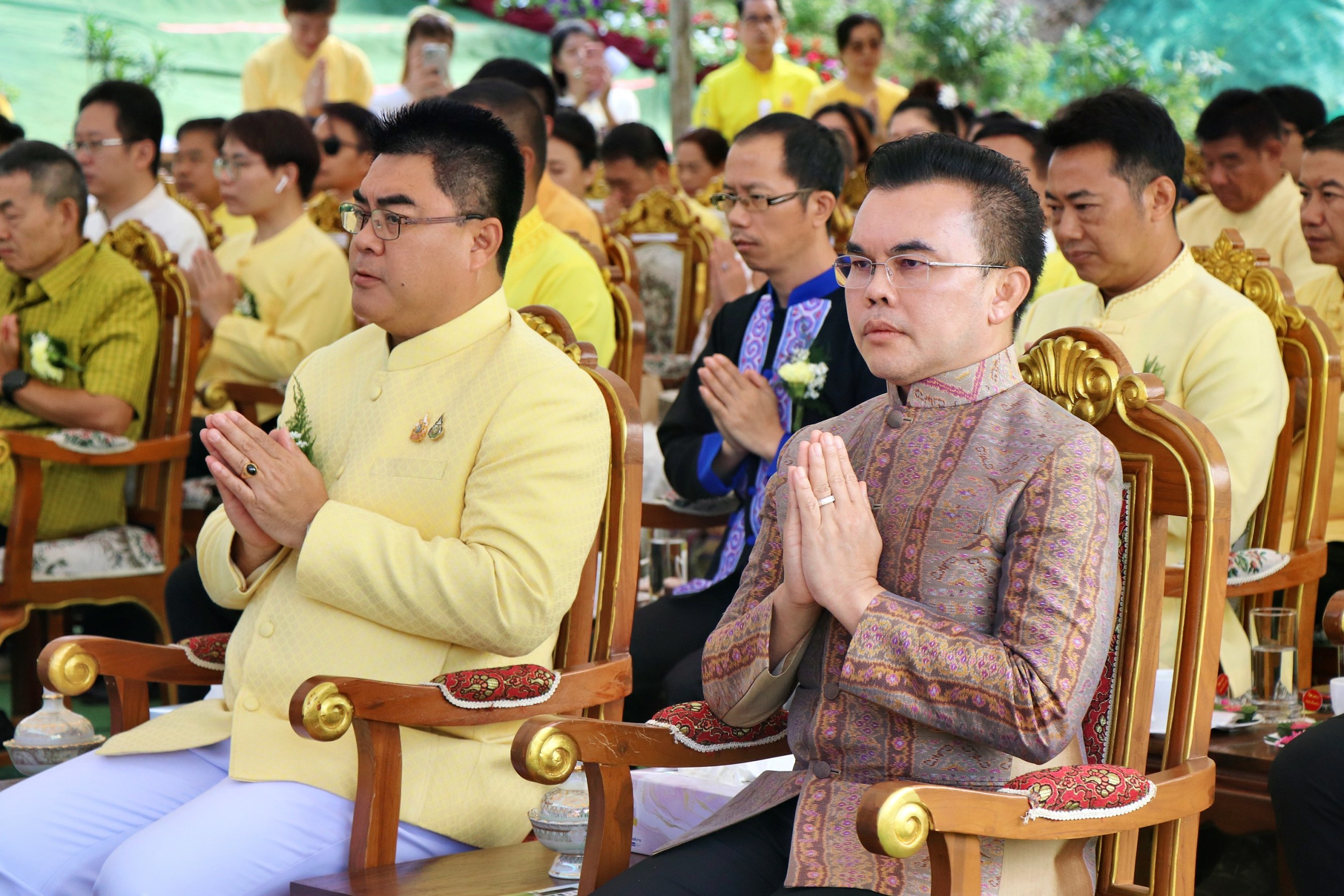 จังหวัดแม่ฮ่องสอน ประกอบพิธีวางศิลาฤกษ์อาคารผู้ป่วยนอก อุบัติเหตุและบำบัดรักษา 5 ชั้น  โรงพยาบาลศรีสังวาลย์  
