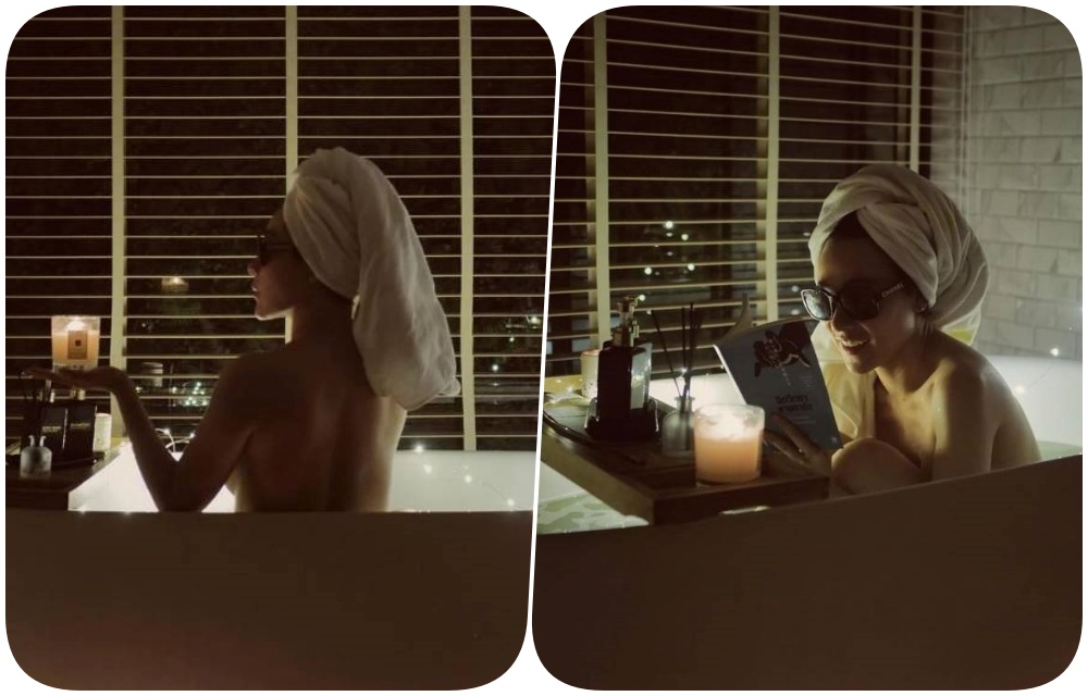 สุดจึ้ง! "ดีเจต้นหอม" ปล่อยภาพโนบรา ลงอ่างแช่น้ำเร้าใจสุดๆ