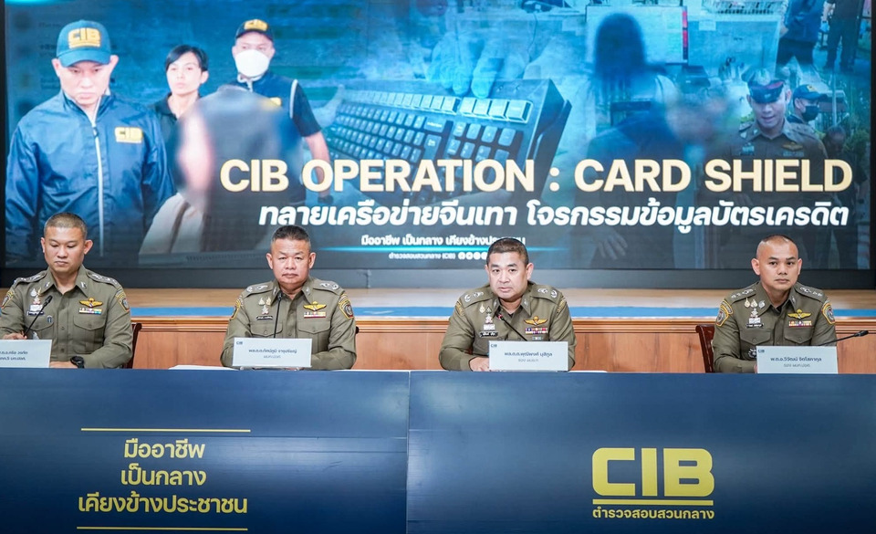 CIB ทลายแก๊งจีนเทา! เปิดร้านผลไม้อบแห้งบังหน้า ล้วงข้อมูลบัตรเครดิตนักท่องเที่ยว เสียหายกว่า 29 ล้าน