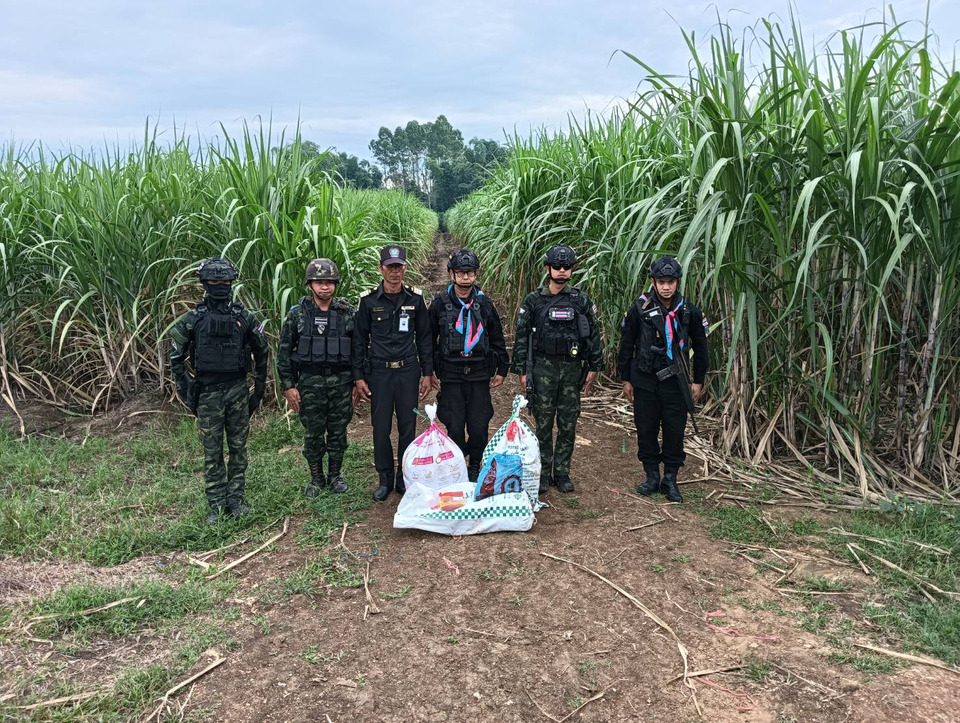 ทหารสกัดไส้กรอก-ลูกชิ้น 50 กก.ซุกไร้อ้อยชายแดนสระแก้ว เตรียมลักลอบส่งฝั่งกัมพูชา 