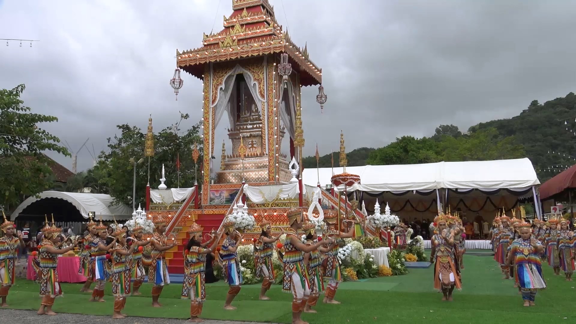 ยิ่งใหญ่สวยงาม​  โนราห์  89​ ชีวิตรำบูชาครูหน้าเมรุพิธีเผาศพครูโนราห์ภาคใต้