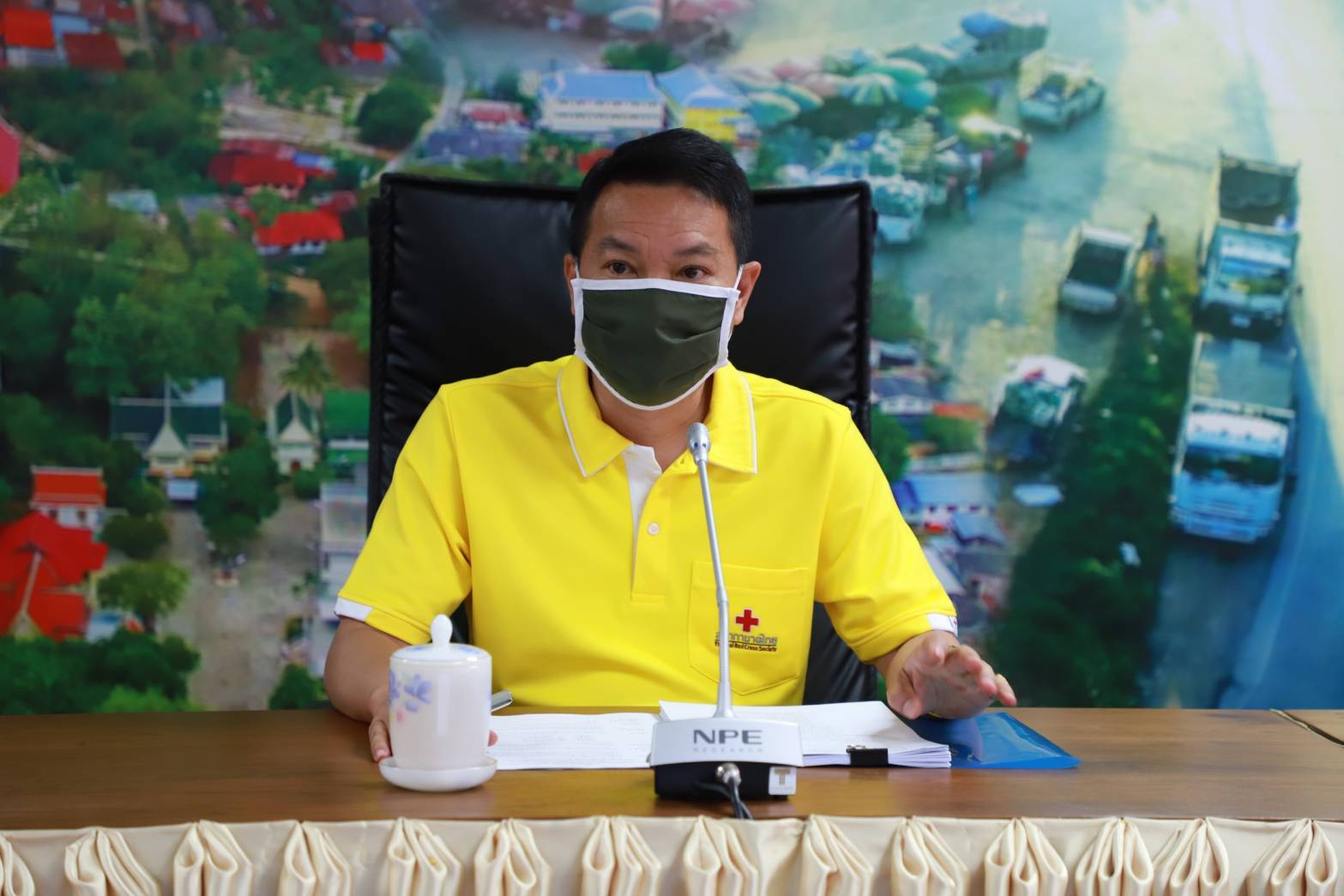 "พ่อเมืองตาก"-"รองแป๊ะ" ประชุมคณะกรรมการคณะกรรมการป้องกันโรคระบาดจากเชื้อไวรัสโคโรน่า 2019 (COVID-19) 