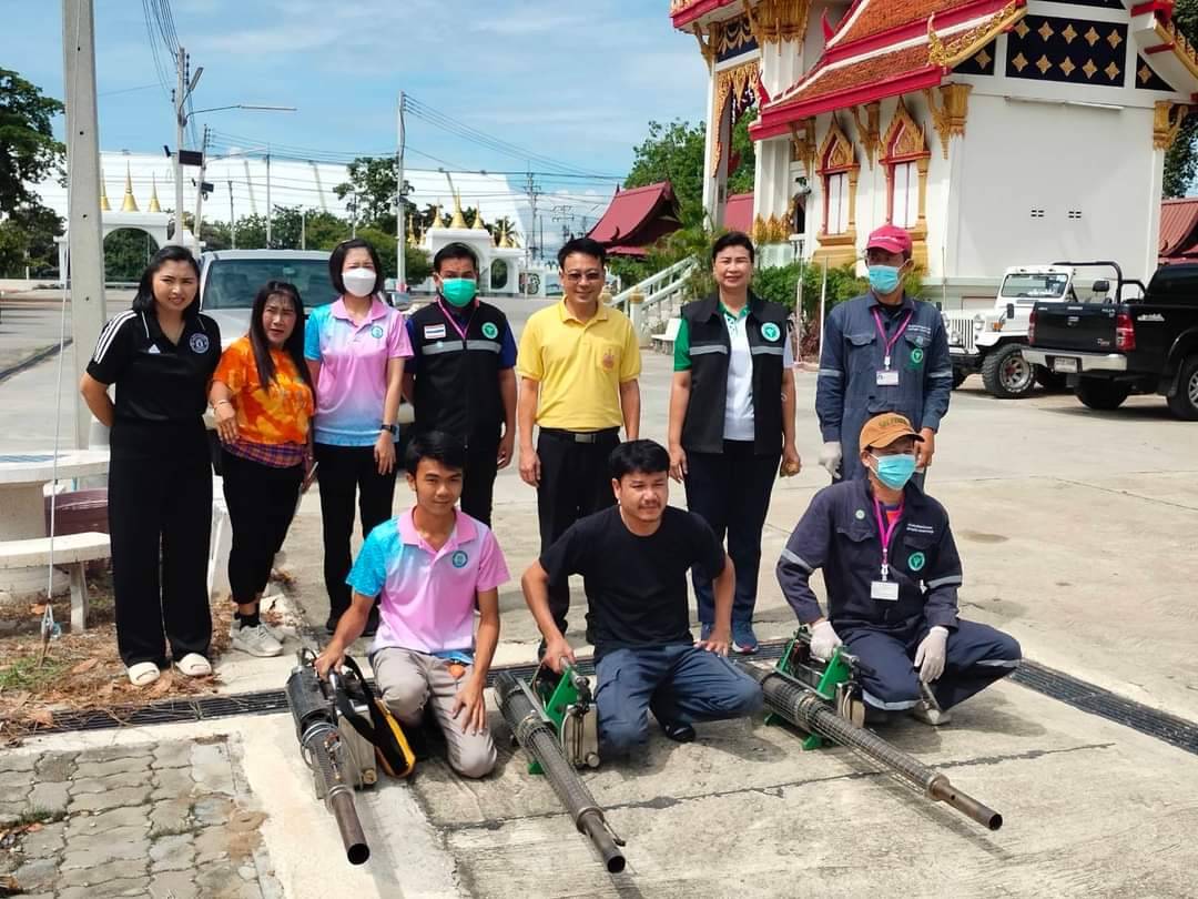 หัวหน้ากลุ่มงานควบคุมโรคติดต่อ สนง.สธ.กาญจนบุรี ร่วมโครงการร่วมมือร่วมใจป้องกันภัยโรคไข้เลือดออกตำบล ปี 2567