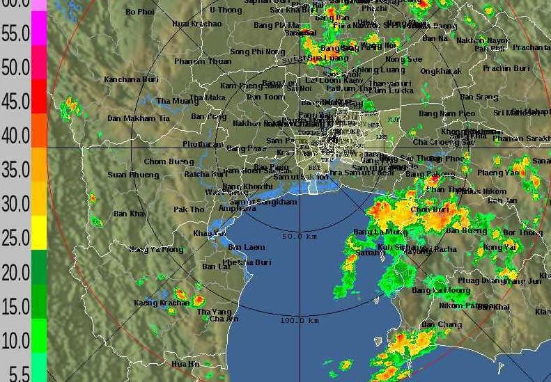 ฝนมาแล้ว! ตกเล็กน้อย-ปานกลางหนองจอก-ปทุมฯ อีกกลุ่มใหญ่จากอ่าวไทยจ่อสมทบ