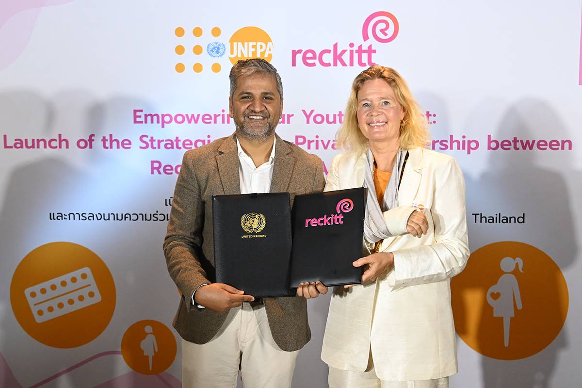"UNFPA ประเทศไทย" จับมือ "Reckitt" ลงนามความร่วมมือหุ้นส่วนเชิงยุทธ์ศาสตร์ ขับเคลื่อนโครงการต่อเนื่อง