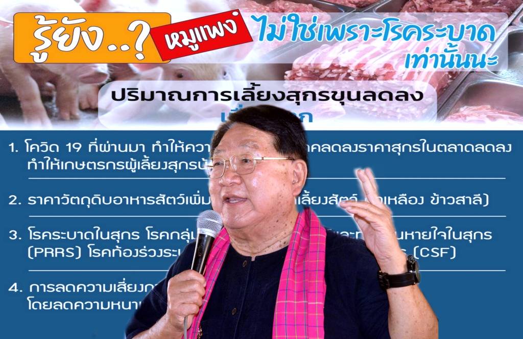 "ประภัตร" ชี้ไม่ใช่แค่ ASF ทำหมูแพง เชื่อมีปัจจัยอื่นแทรกซ้อน