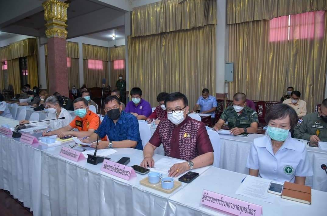 ผู้ว่าฯฉะเชิงเทรา  ประชุมติดตามความพร้อมเตรียมการรับเสด็จฯพระราชทานเพลิงศพ เจ้าอาวาสวัดโสธร
