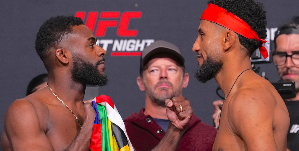 ซาลาล เบาครึ่งปอนด์ ก่อนดวล สเตอร์ลิง ผลการชั่งน้ำหนักศึก UFC FIGHT NIGHT อาทิตย์นี้
