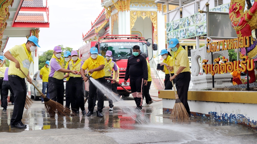 ปทุมธานีจัดกิจกรรมจิตอาสา "เราทำดีด้วยหัวใจ" พัฒนาศาสนสถาน เนื่องใน "วันฉัตรมงคล" 