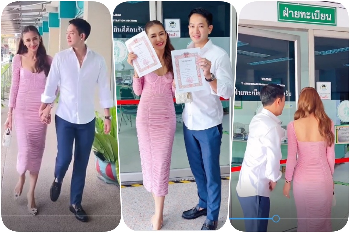  เพิ่งได้ฤกษ์ดี!! "เนย โชติกา" ควง สามี จดทะเบียนสมรส ประกาศ "ขาดคนนี้ไม่ได้จริงๆ"