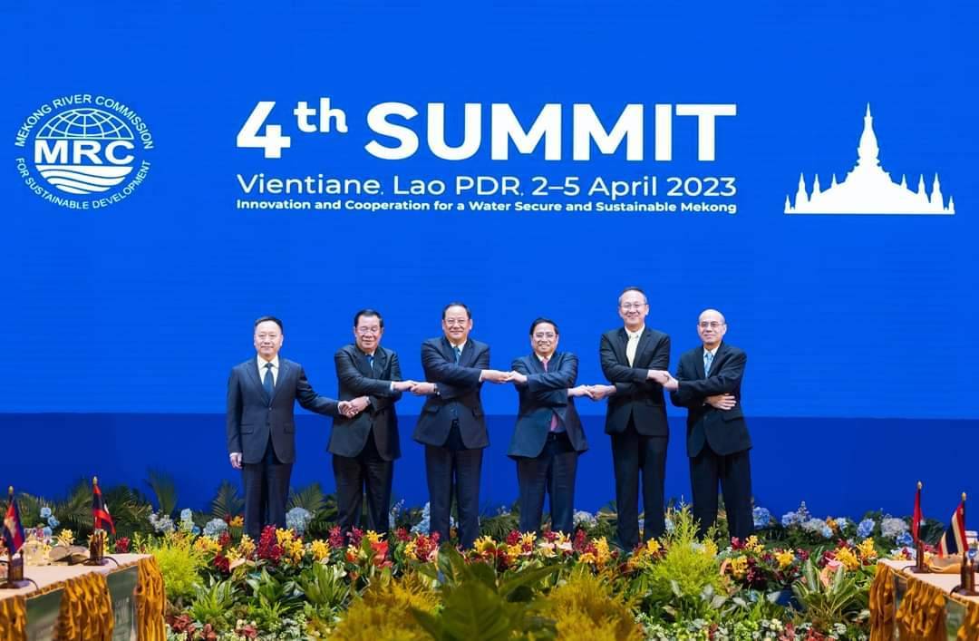 ผู้นำ 4 ชาติสมาชิกลุ่มน้ำโขงตอนล่าง ร่วมประกาศเจตนารมณ์ “ปฏิญญาเวียงจันทน์” 