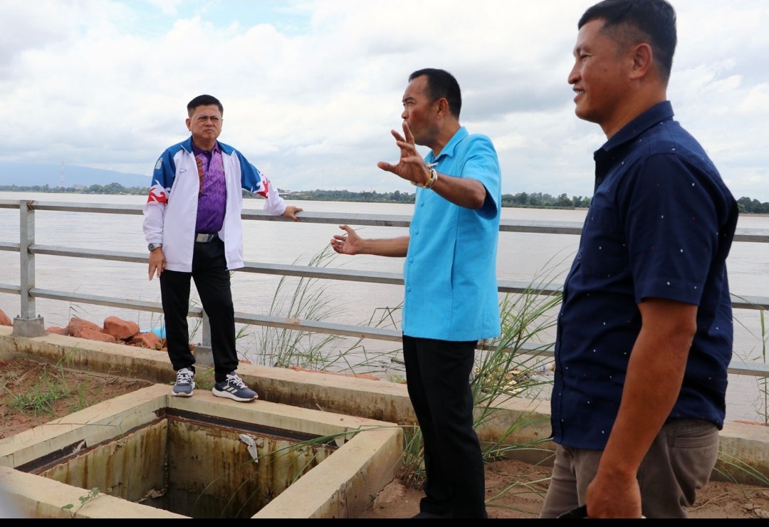 ผู้ว่าฯบึงกาฬ เตรียมรับมือน้ำท่วมลงพื้นที่ตรวจน้ำโขงเพิ่มสูงและเฝ้าระวังใกล้ชิด