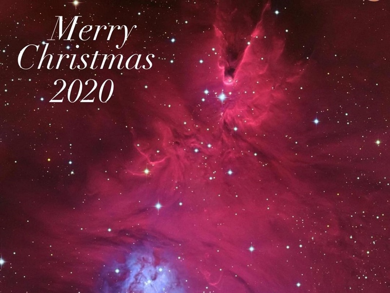 “เมอร์รี่ คริสต์มาส 2020” จากห้วงอวกาศ