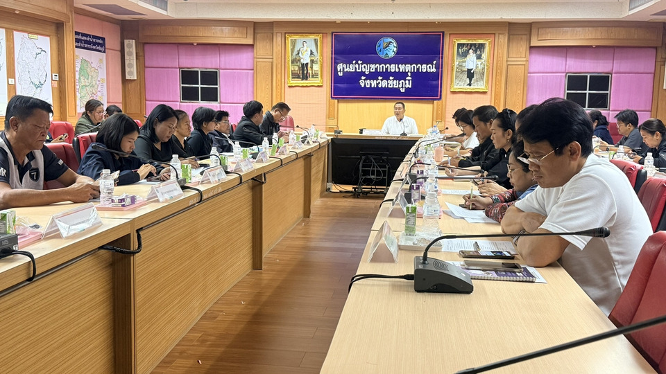 ชัยภูมิซักซ้อมแผนรับมืออุทกภัย–ฝนทิ้งช่วง ปี 69 ผู้ว่าฯ สั่งพร้อม 24 ชั่วโมง