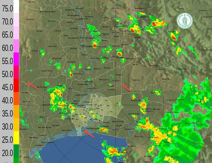 ฝนกระจายทั่วกรุง! เล็กน้อย-ปานกลาง แนวโน้มคงที่ วางแผนก่อนกลับบ้าน