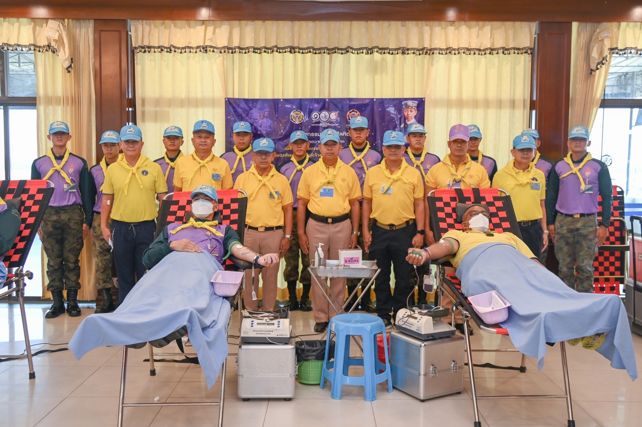 โรงเรียนนายเรือบริจาคโลหิตเพื่อถวายเป็นพระกุศลเนื่องในโอกาสครบรอบ 100 ปีวันสิ้นพระชนม์กรมหลวงชุมพรเขตอุดมศักดิ์