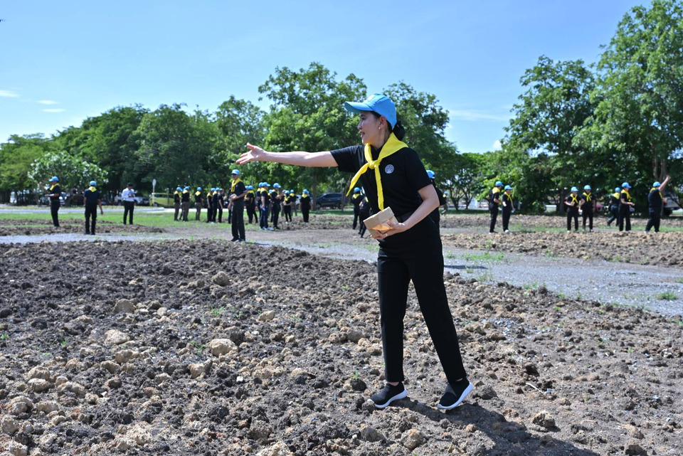 นครปฐมรวมพลังจิตอาสา หว่านปอเทืองปรับภูมิทัศน์ศูนย์ราชการ เฉลิมพระเกียรติพระบรมราชินี 