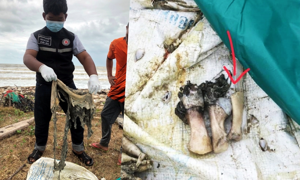ส่งนิติเวชพิสูจน์ "ชิ้นเนื้อกระดูก" ถูกคลื่นพัดเกยหาดใกล้จุดพบสิ่งของลูกเรือสุโขทัย 