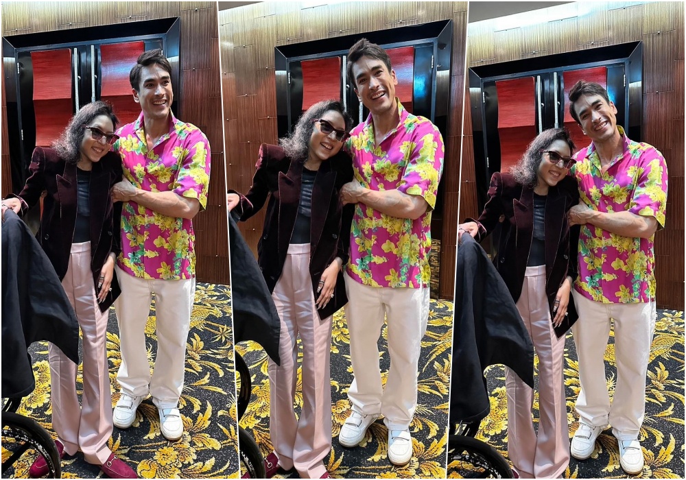 ดีต่อใจ! "คุณหญิงแมงมุม" อวดยืนถ่ายรูปคู่ "ณเดชน์" ได้แล้ว หลังป่วยมา 6 ปีกว่า