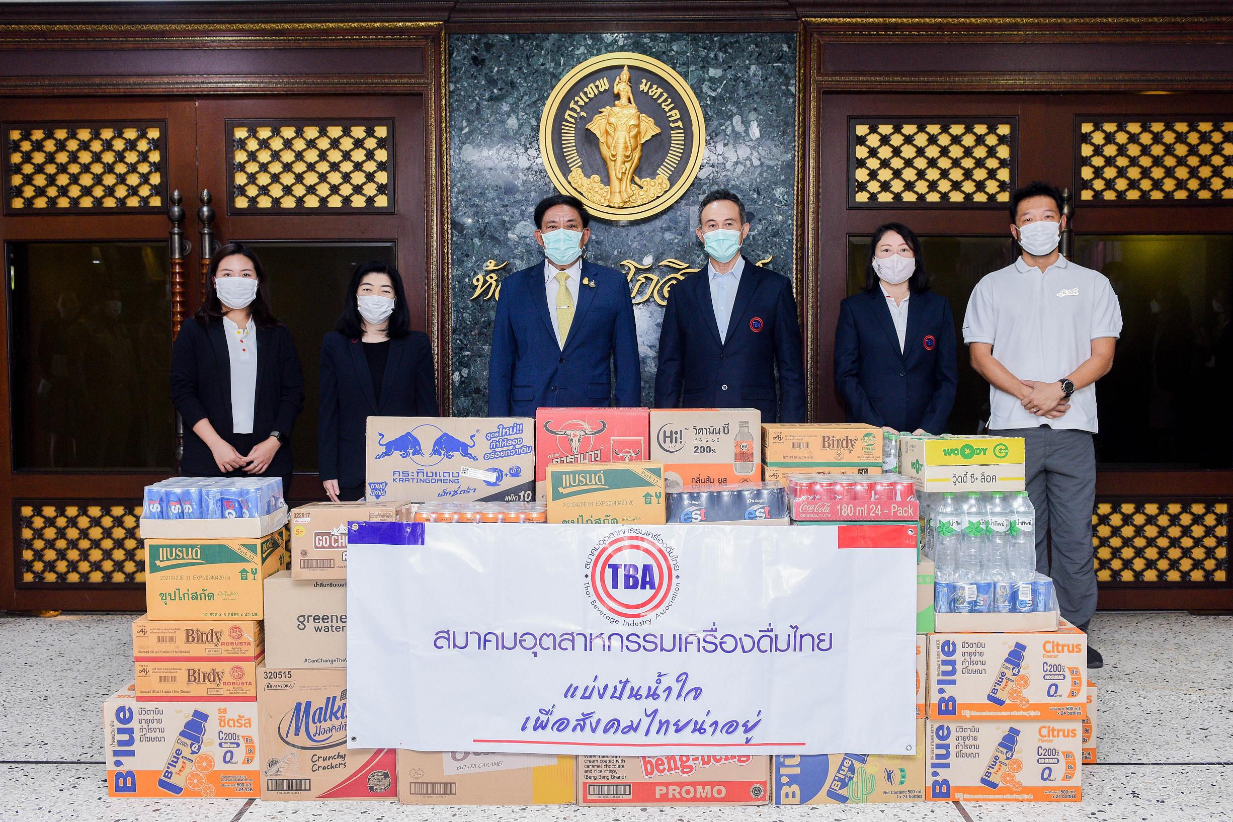 “SAPPE” ร่วมกับสมาคมเครื่องดื่มไทยฯ มอบผลิตภัณฑ์แก่ กทม.เพื่อส่งต่อให้บุคลากรทางการแพทย์    