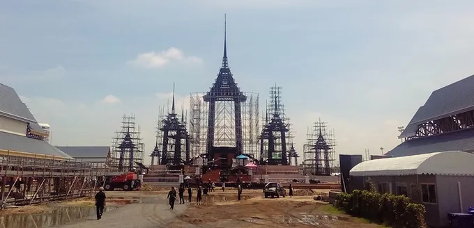 เร็วกว่าแผนงานภาพรวมสร้างพระเมรุมาศร.9