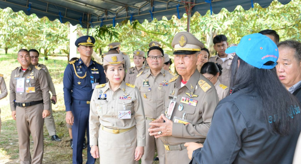 "องคมนตรี"  ติดตามการดำเนินงานโครงการอ่างเก็บน้ำคลองศาลทรายอันเนื่องมาจากพระราชดำริ จังหวัดจันทบุรี