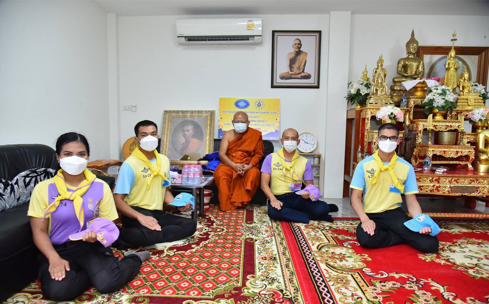 กองบิน 7 จัดกิจกรรมจิตอาสา “เราทำความดีด้วยหัวใจ”  วัดพัฒนาราม จ.สุราษฎร์ธานี