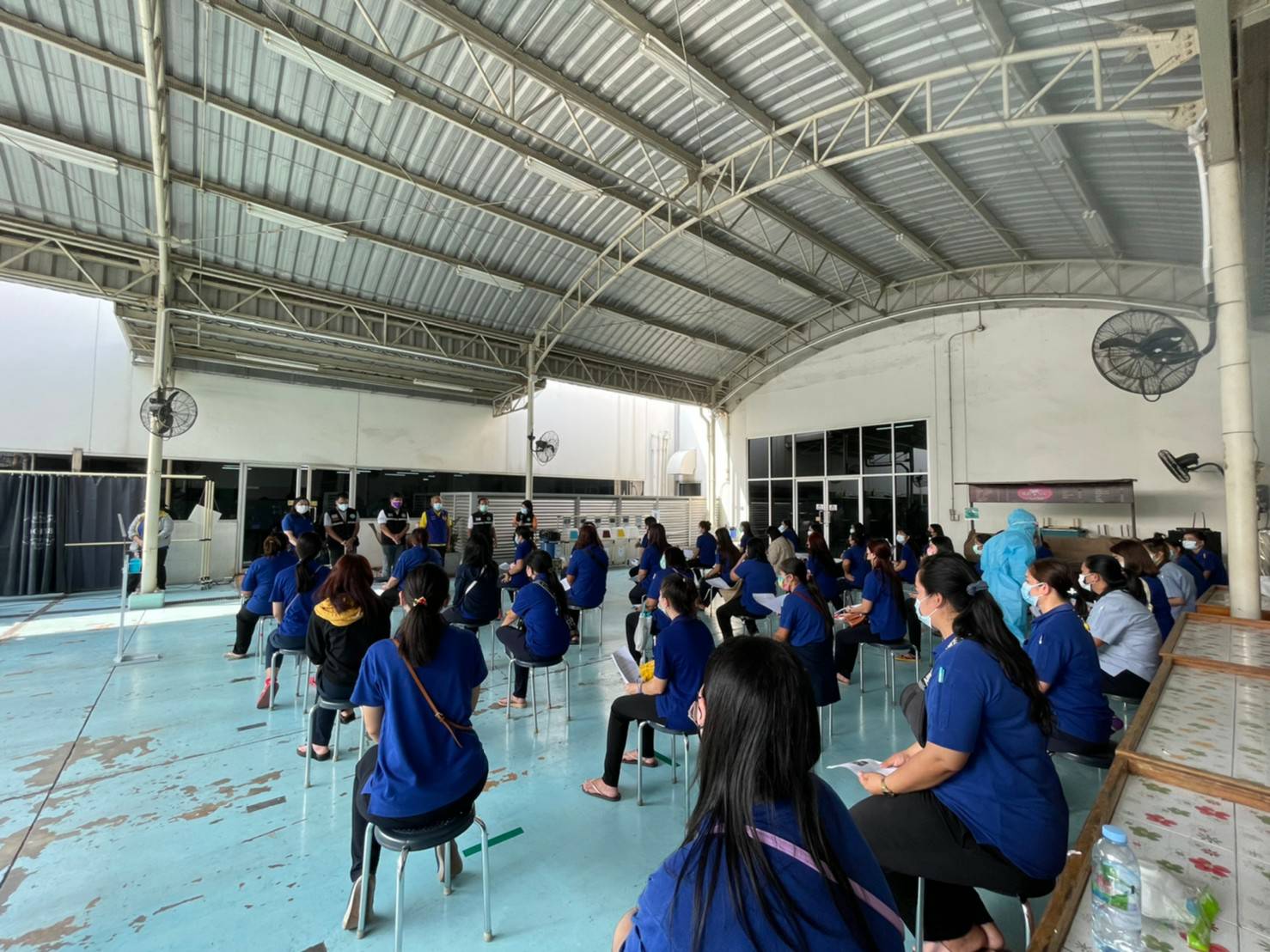 อยุธยา เดินหน้าตรวจค้นหาผู้ป่วยเชิงรุก (Active case finding) บริษัท​ในสวนอุตสาหกรรมโรจนะ        