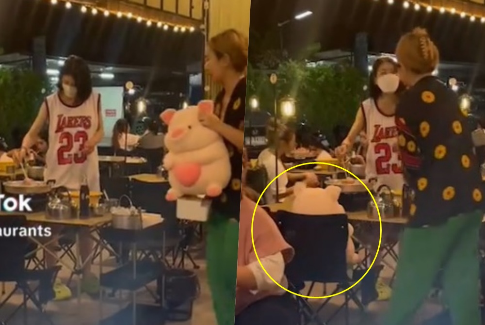 เห็นแล้วใจฟู! ร้านหมูกระทะเอาใจคนเหงายก “ตุ๊กตาหมู” นั่งเป็นเพื่อน 