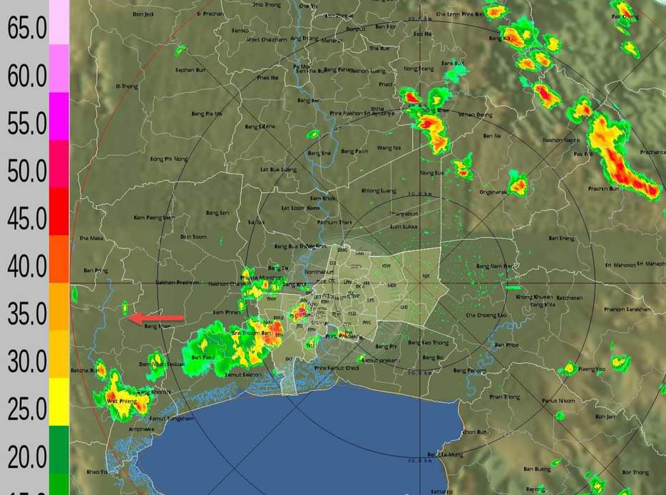 ฝนตกแล้ว! กทม.ฝนเล็กน้อย-ปานกลาง ยานนาวา ทวีวัฒนา บางแค บางบอน บางขุนเทียน แนวโน้มคงที่