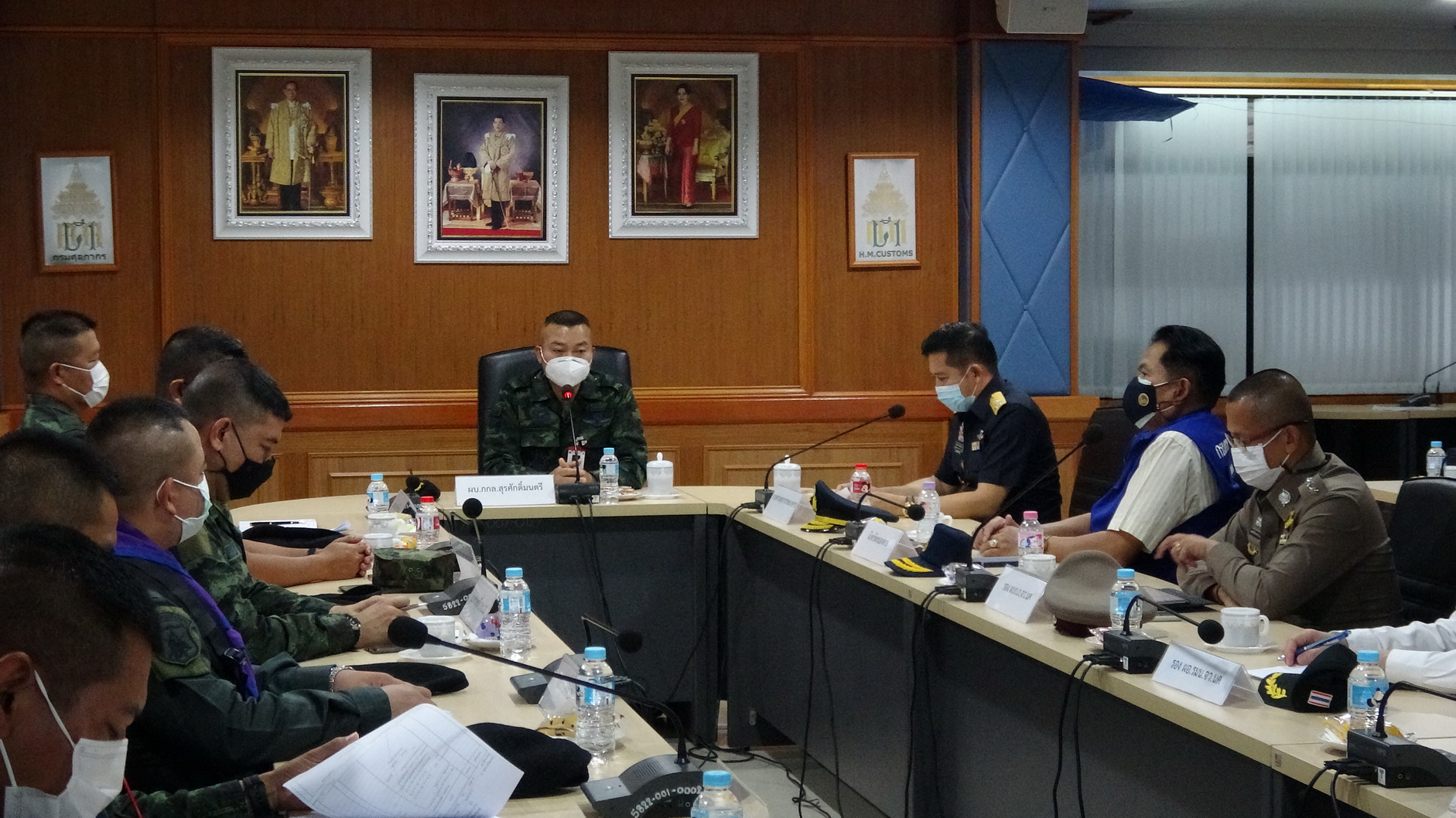 ผบ.กองกำลังสุรศักดิ์มนตรี ตรวจเยี่ยมการปฏิบัติงานที่ด่านพรมแดนสะพานมิตรภาพไทย-ลาว แห่งที่ 1 หนองคาย