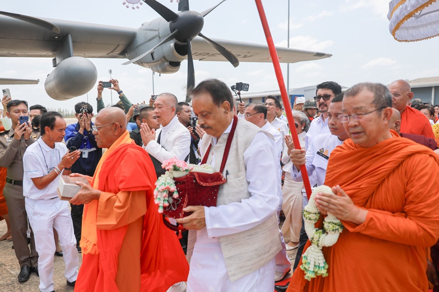 ส่งเสด็จพระบรมสารีริกธาตุและพระอรหันตธาตุฯกลับสู่อินเดีย