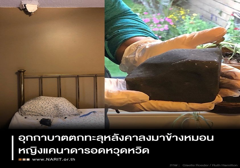 อุบัติเหตุจากฟากฟ้า "อุกกาบาต"      จากแคนาดาถึงไทย...