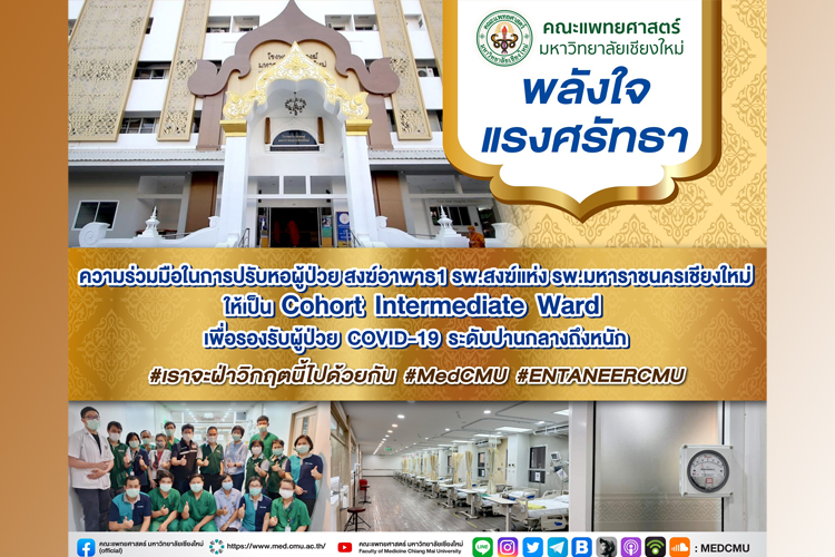 พลังใจ แรงศรัทธา!ปรับหอผู้ป่วย สงฆ์อาพาธ1 โรงพยาบาลมหาราชนครเชียงใหม่ รองรับผู้ป่วยโควิด