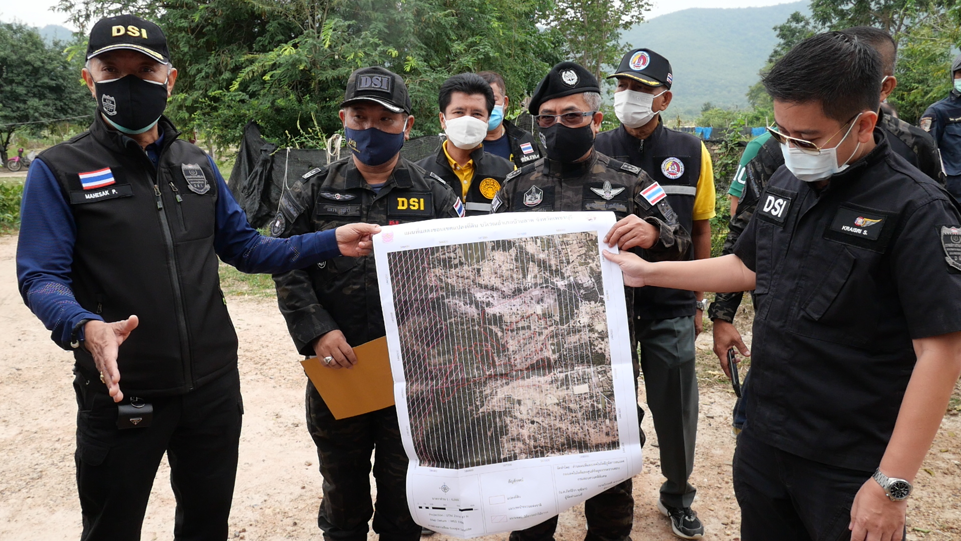 DSI ลงพื้นที่ "เมืองเพชร" ตรวจสอบพื้นที่บุกรุกป่าสงวน พื้นที่บ้านลาด