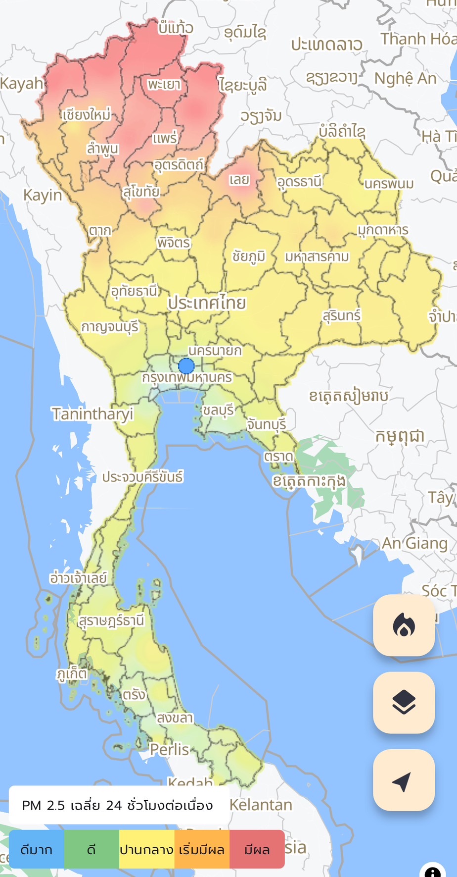 ค่าฝุ่น PM2.5 พุ่งต่อเนื่อง พบ 17 จังหวัดโซนเหนือ-อีสาน มีผลกระทบต่อสุขภาพและทางเดินหายใจ 