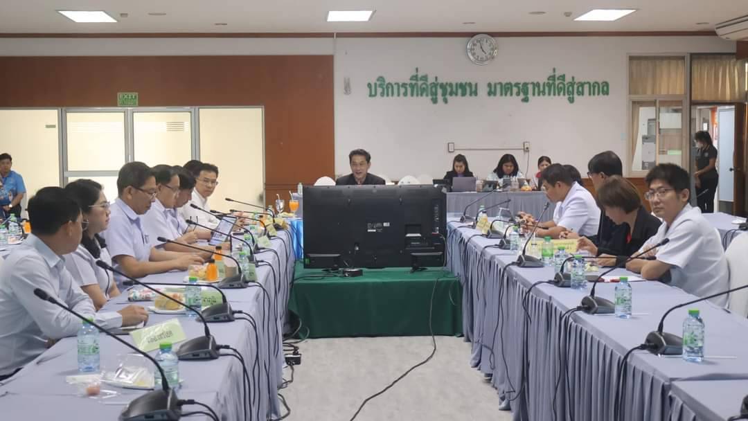 นายแพทย์ สธ.กาญจนบุรี ร่วมประชุมการขับเคลื่อนสถานชีวาภิบาล และการพัฒนาโรงพยาบาลในพื้นที่ 
