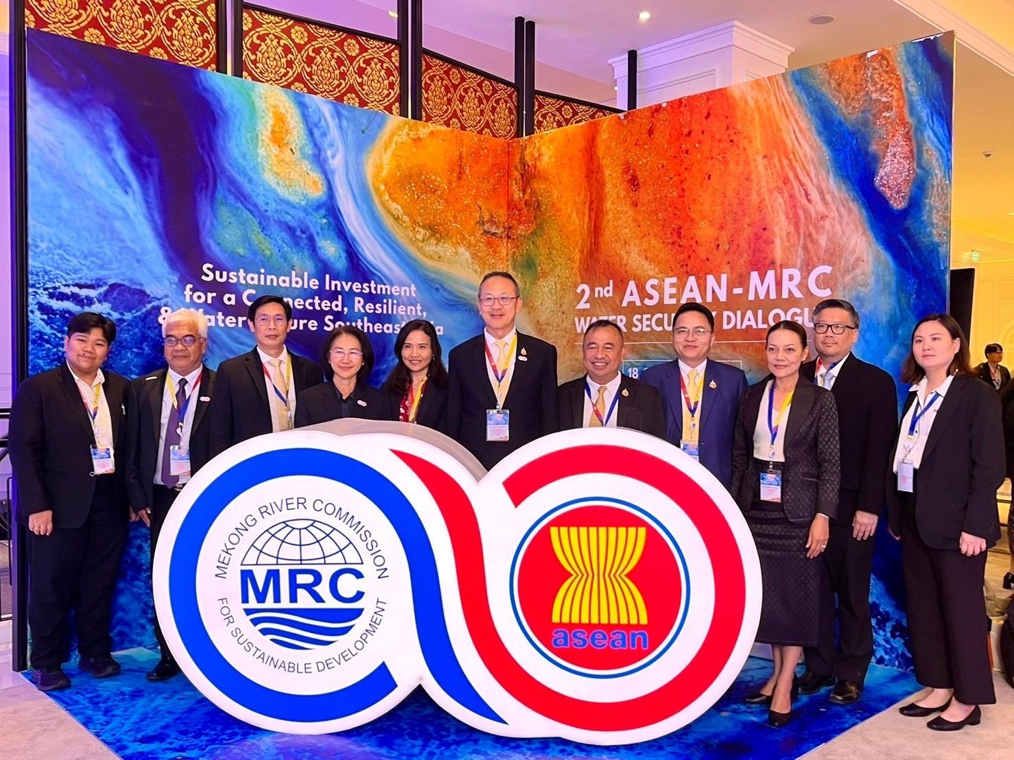 สทนช.หนุนความร่วมมืออาเซียน-MRC ลดภัยพิบัติในลุ่มน้ำโขง พร้อมกระชับความร่วมมือบริหารจัดการน้ำกับเมียนมา-สปป.ลาว 