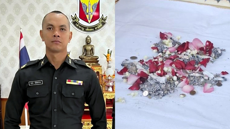 แม่จ่าเริงเตรียมสร้างตู้กระจกเก็บอัฐิ–ชุดเครื่องแบบไว้ที่วัด ลั่นขอใช้ธรรมะเยียวยาหัวใจตลอดชีวิต