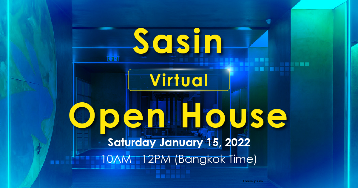 ศศินทร์เปิดรับนิสิตใหม่ จัดงาน Sasin Virtual Open House เสาร์ 15 ม.ค.นี้