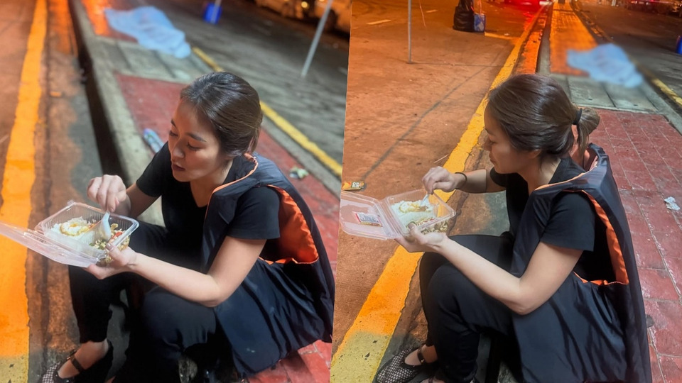 สะเทือนใจ! “จูน กษมา” นั่งกินข้าวเฝ้าร่างไร้วิญญาณเหยื่อน้ำท่วม