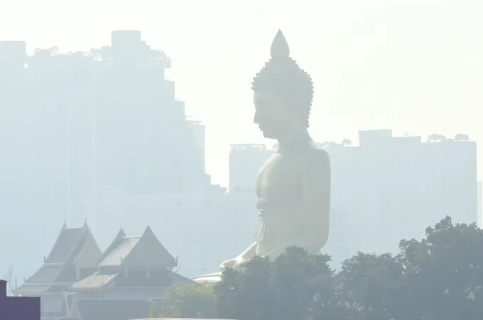 ค่า PM 2.5 กทม.เช้านี้เกินมาตรฐานระดับสีส้ม 7 พื้นที่ 