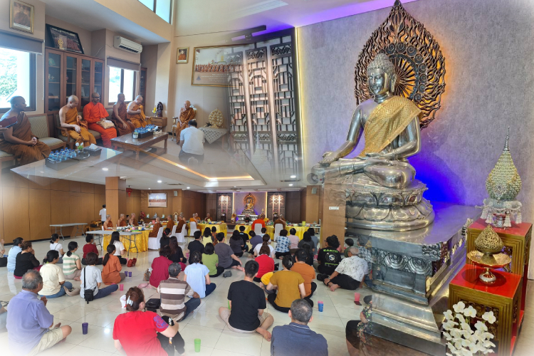 'ชินวัฒน์ ตั้งสุทธิจิต'โพสต์  บรรยายกาศทำบุญภัตตาหารเพลของชาวพุทธในกรุงจากาตาร์ ประเทศอินโดนีเซีย