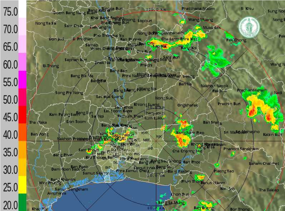 ฝนมาแล้ว! กทม.-ปริมณฑล ตกเล็กน้อยสลับปานกลาง                                                 บางซื่อ ดอนเมือง คลองสามวา บางกรวย 