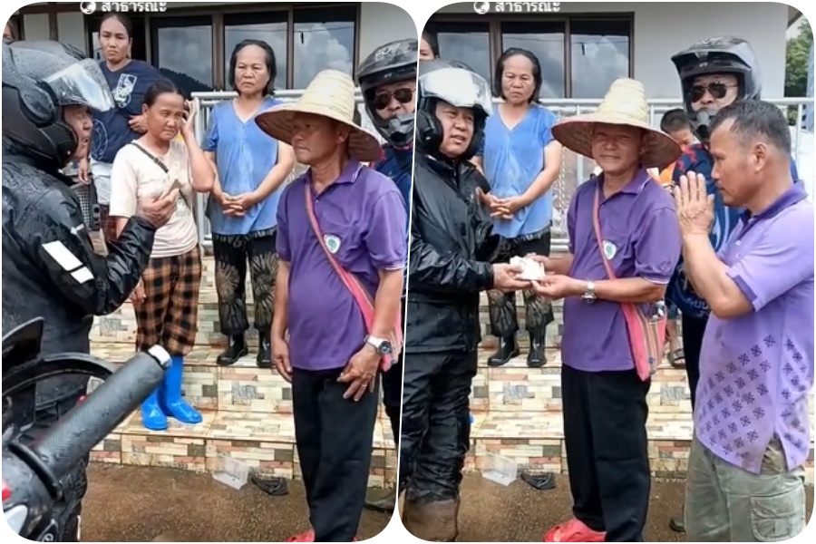 เจอจ่ายจบ! "อ.เฉลิมชัย" มอบเงินสด 1 แสนให้กับมือชาวบ้านที่เดือดร้อนจากน้ำท่วมเชียงราย